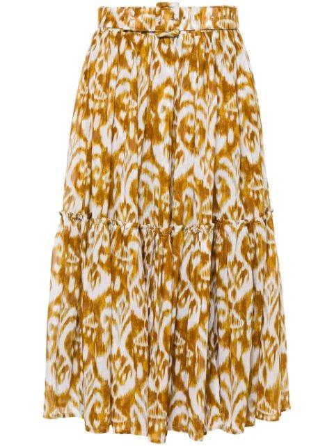 Melanie abstract-print skirt by SAMANTHA SUNG