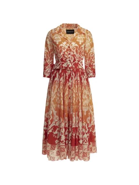 belted ombré-effect midi dress by SAMANTHA SUNG
