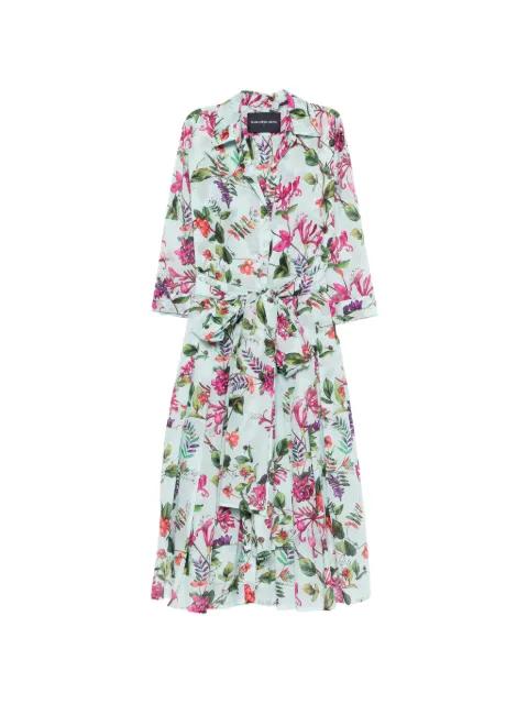 floral tie maxi dress by SAMANTHA SUNG