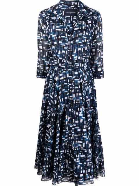 geometric shirt dress by SAMANTHA SUNG