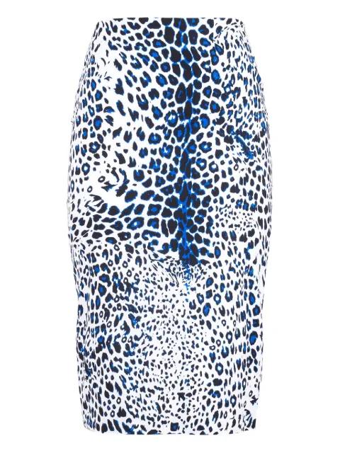 leopard-print midi skirt by SAMANTHA SUNG