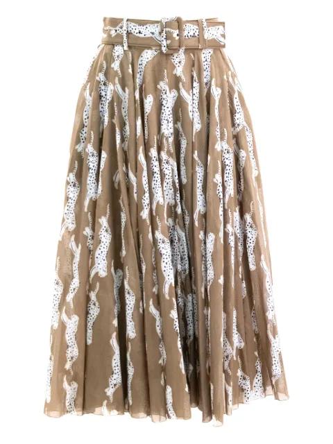 pleated midi skirt by SAMANTHA SUNG