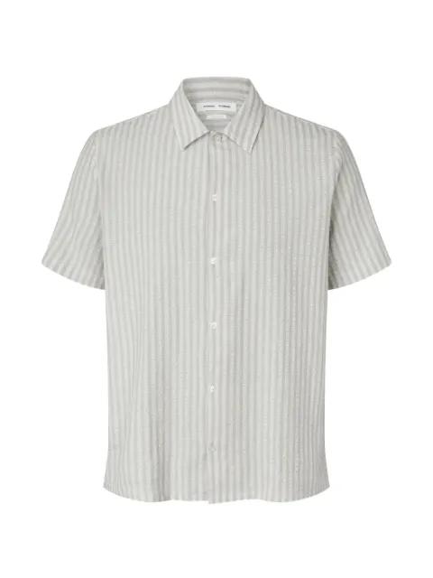 Avan Jx stripe-pattern short-sleeve shirt by SAMSOE&SAMSOE