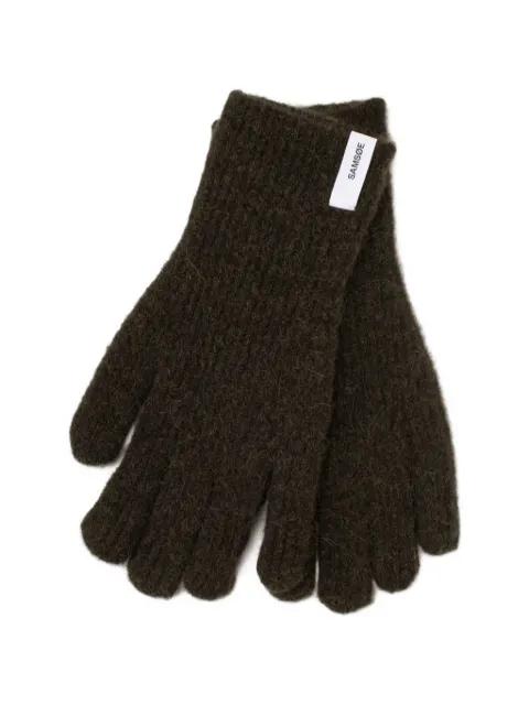 Nor logo-patch gloves by SAMSOE&SAMSOE