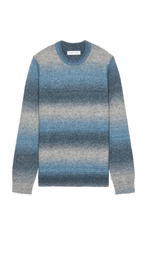 SAMSOE SAMSOE Aiden Crewneck Sweater in Blue by SAMSOE&SAMSOE