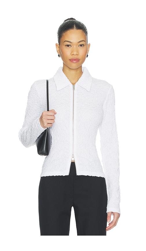 SAMSOE SAMSOE Sadaisy Zip Blouse in White by SAMSOE&SAMSOE