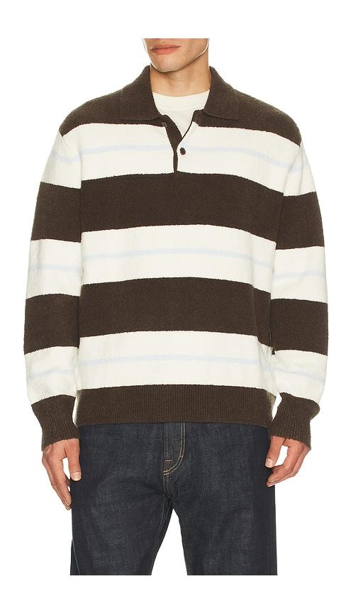 SAMSOE SAMSOE Sanino Polo in Olive,White by SAMSOE&SAMSOE