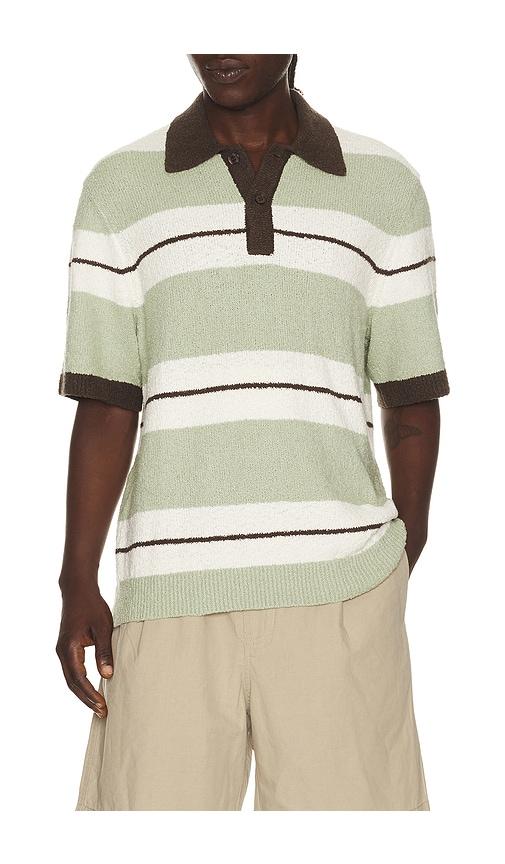 SAMSOE SAMSOE Sapedro Polo in Green,White by SAMSOE&SAMSOE