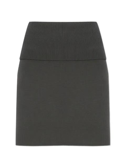 Saane ribbed trim skirt by SAMSOE&SAMSOE