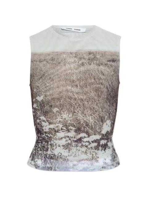 Saangel landscape-print top by SAMSOE&SAMSOE