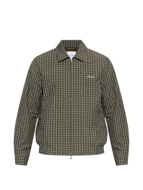 Sabeck plaid-pattern zip-fastening jacket by SAMSOE&SAMSOE