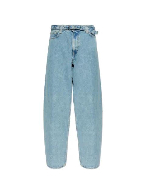 Saharper belted denim jeans by SAMSOE&SAMSOE