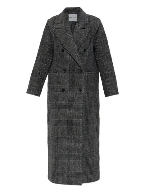 Sajilla double-breasted checked coat by SAMSOE&SAMSOE