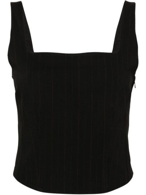 Salot pinstriped crop top by SAMSOE&SAMSOE
