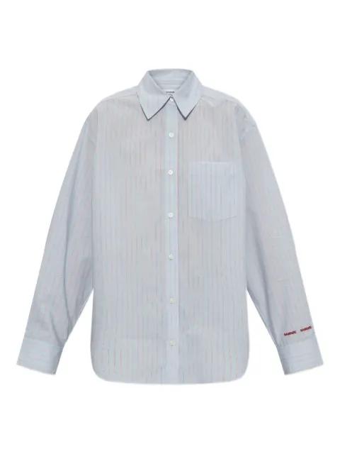 Salova striped-pattern pocket shirt by SAMSOE&SAMSOE