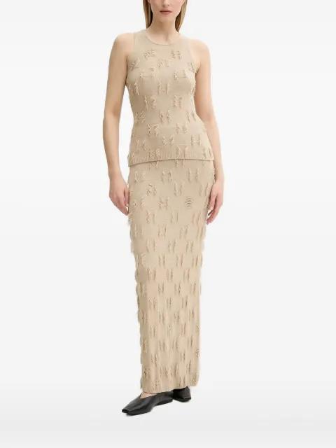 Samarla fringe-detail sleeveless top by SAMSOE&SAMSOE