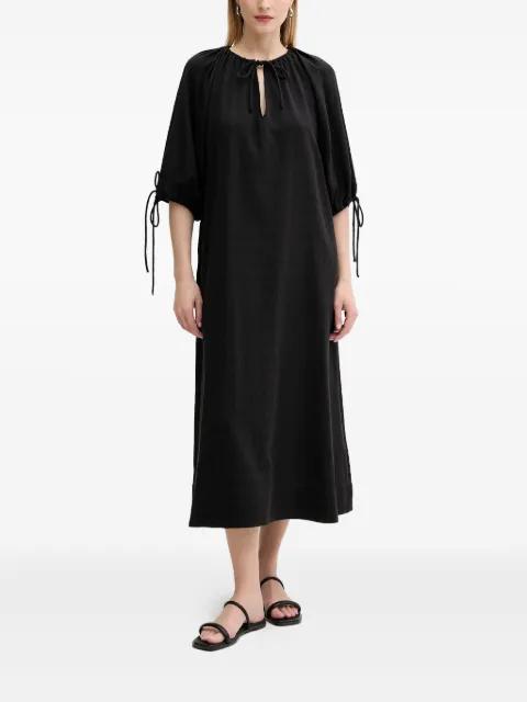 Samatera tie-detail midi dress by SAMSOE&SAMSOE
