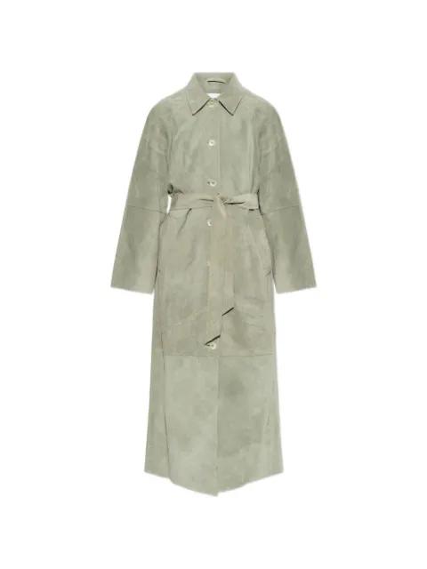 Sarae belted suede coat by SAMSOE&SAMSOE