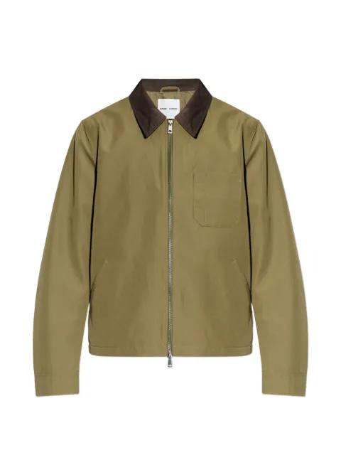 Sarobin Z chest-pocket contrastong-collar jacket by SAMSOE&SAMSOE