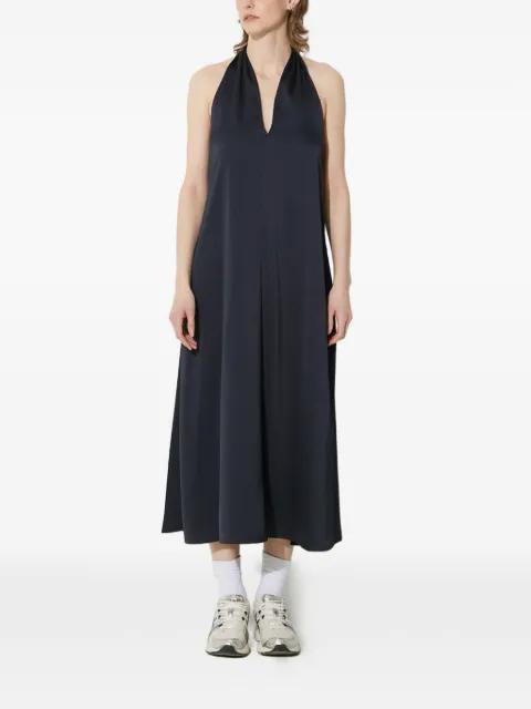 V-neck halter-neck midi dress by SAMSOE&SAMSOE