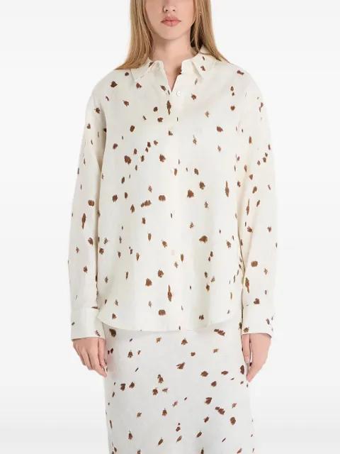 abstract-print shirt by SAMSOE&SAMSOE