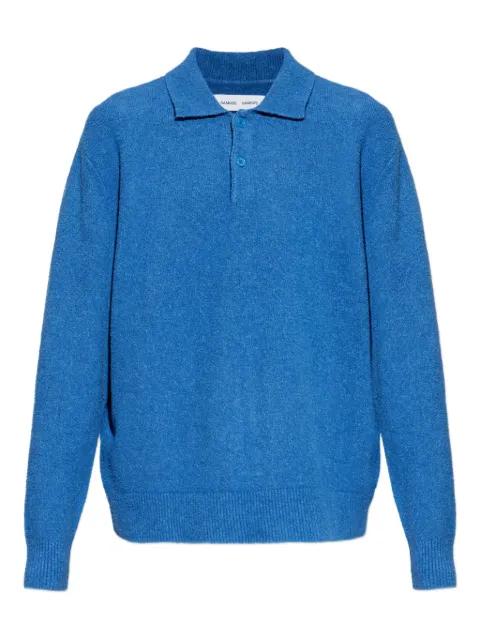 blue polo shirt by SAMSOE&SAMSOE