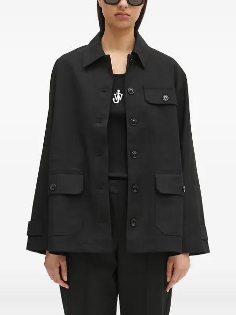 button-fastening flap-pocket jacket by SAMSOE&SAMSOE