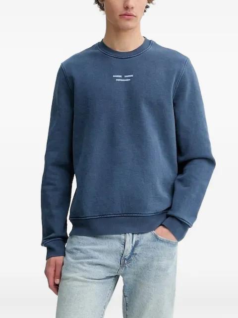 crew-neck logo sweatshirt by SAMSOE&SAMSOE
