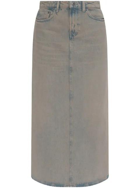 denim midi skirt by SAMSOE&SAMSOE