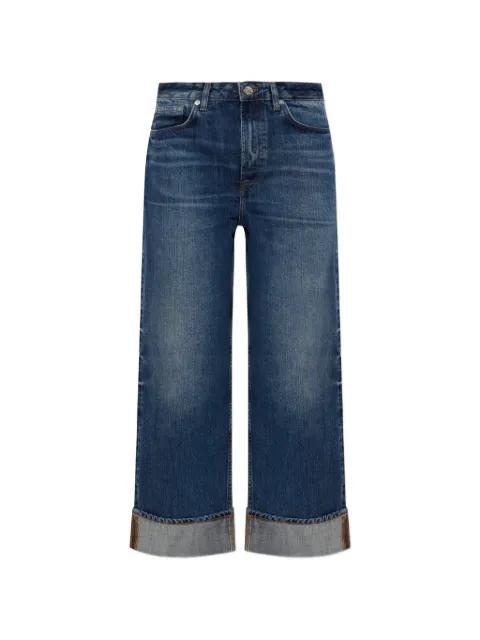 faded turn-up jeans by SAMSOE&SAMSOE