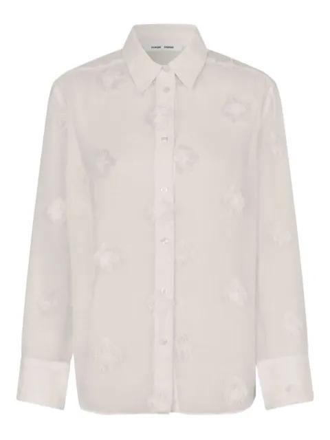 fringed-details shirt by SAMSOE&SAMSOE