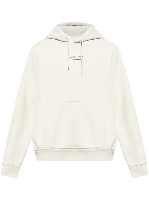logo-print hoodie by SAMSOE&SAMSOE