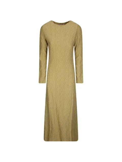 long-sleeve textured dress by SAMSOE&SAMSOE
