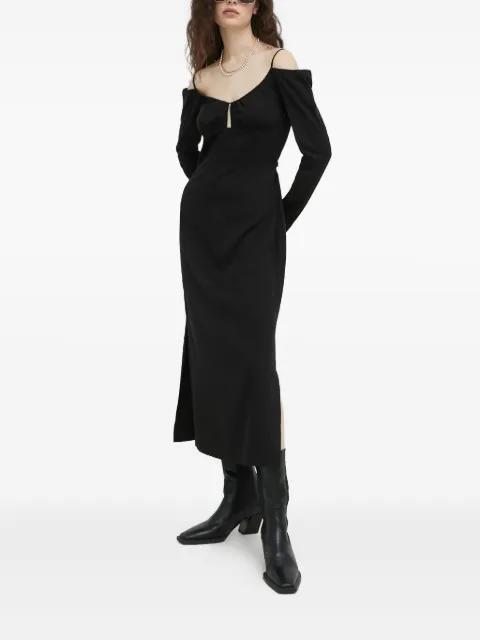 off-shoulder midi dress by SAMSOE&SAMSOE