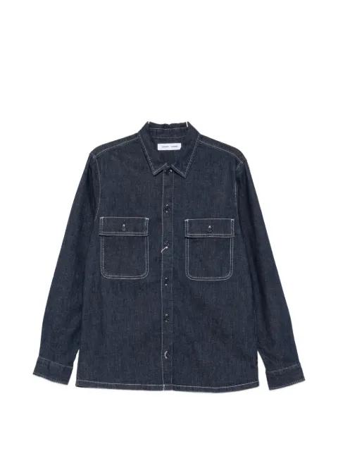 patch-pocket shirt by SAMSOE&SAMSOE