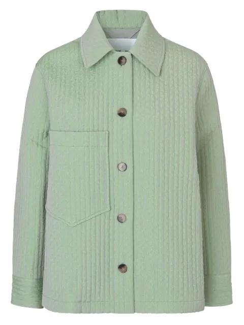 quilted-texture patch-pocket jacket by SAMSOE&SAMSOE