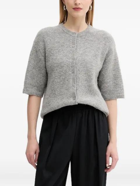 ribbed button cardigan by SAMSOE&SAMSOE