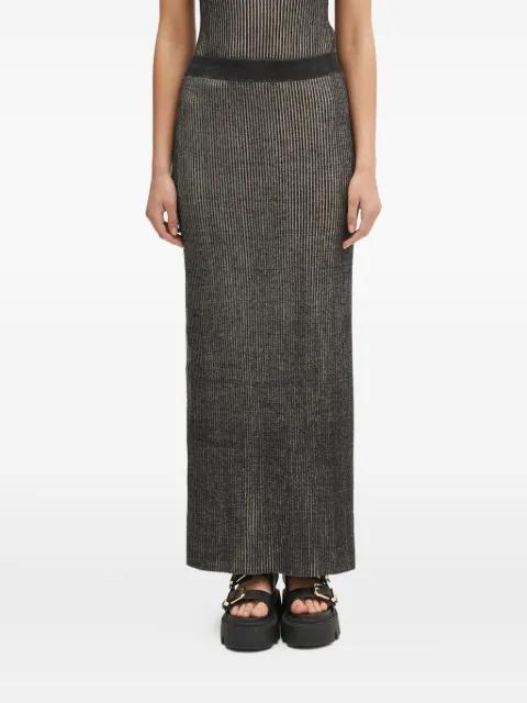 ribbed-knit maxi skirt by SAMSOE&SAMSOE