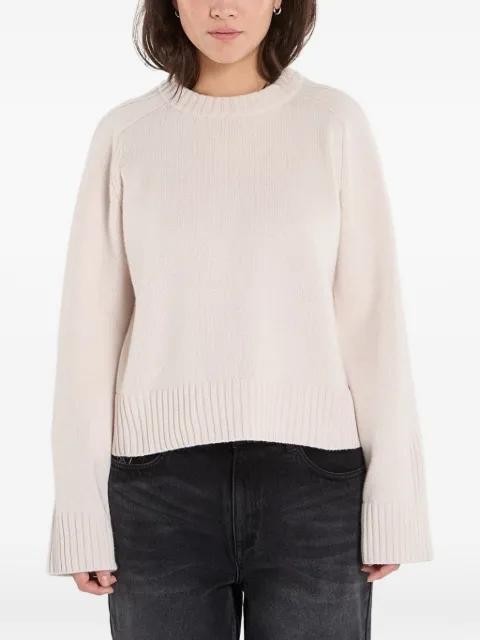 ribbed raglan-sleeve sweater by SAMSOE&SAMSOE