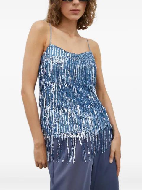 sequin fringed top by SAMSOE&SAMSOE