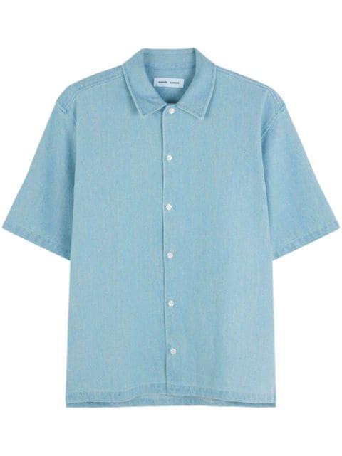 short-sleeve denim shirt by SAMSOE&SAMSOE