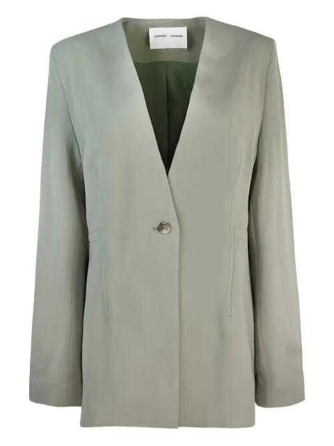 single-button V-neck blazer by SAMSOE&SAMSOE