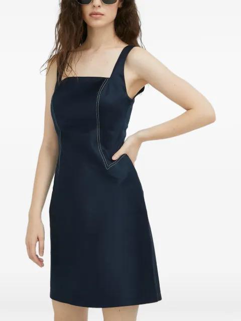 square-neck seam-detail mini dress by SAMSOE&SAMSOE
