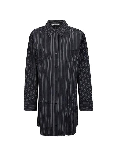 striped asymmetric shirt dress by SAMSOE&SAMSOE