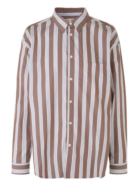 striped cotton shirt by SAMSOE&SAMSOE