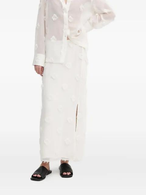 tassel-embellished split skirt by SAMSOE&SAMSOE