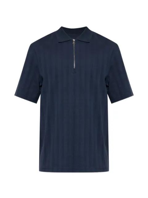 zip cotton polo shirt by SAMSOE&SAMSOE