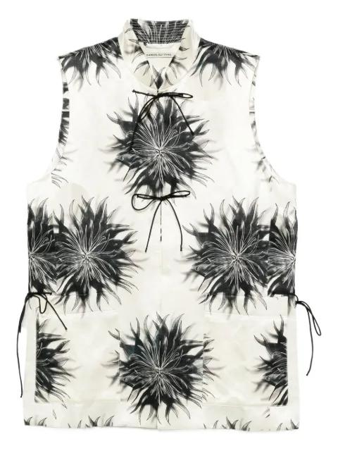 floral print blouse by SAMUEL GUI YANG