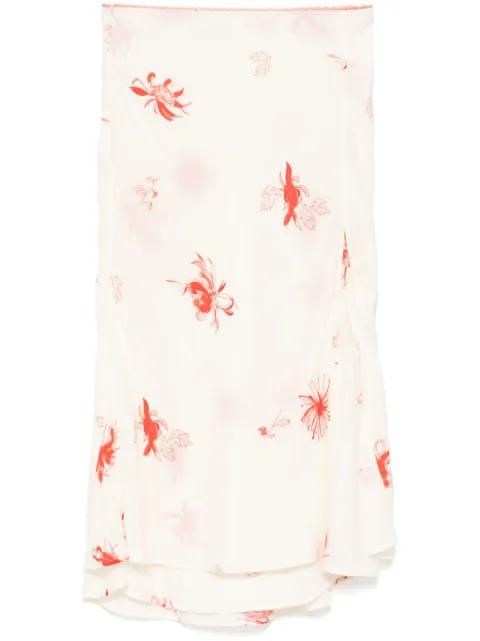 floral-print skirt by SAMUEL GUI YANG