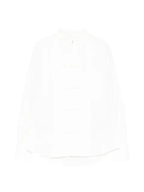mandarin button shirt by SAMUEL GUI YANG